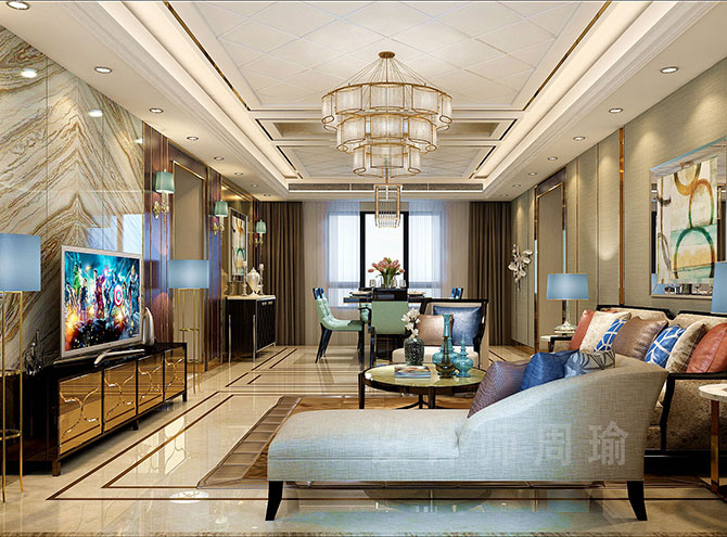 亚洲女主播福利世纪江尚三室两厅168平装修设计效果欣赏